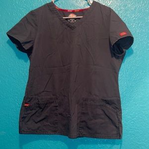 Dark grey dickies scrub top